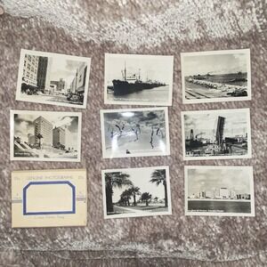Collector 40/50s Picture Cards‎ Lot of 8 Black & White Photos Corpus Christi, TX